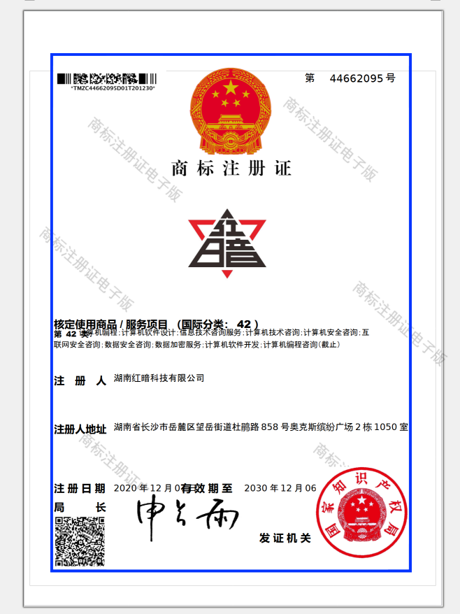 红暗科技商标